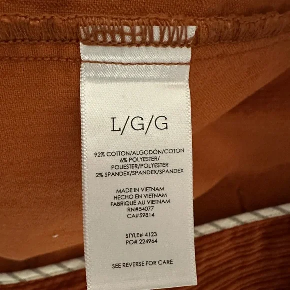 CAbi Corduroy Double Breasted 'Professor Peacoat' Rust / Burnt Orange - Picture 16 of 16